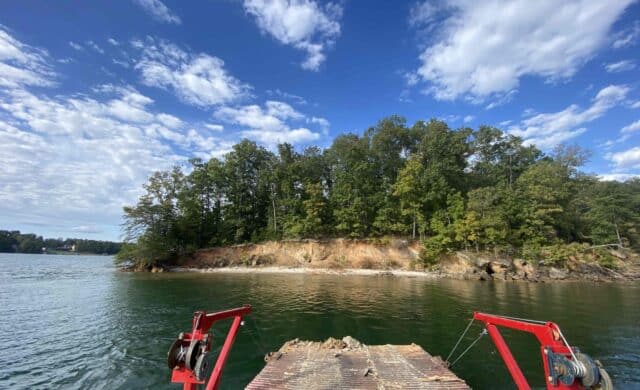 Thumbnail for the article Why Lake Lanier Association is adding heavy rocks to shoreline areas around lake